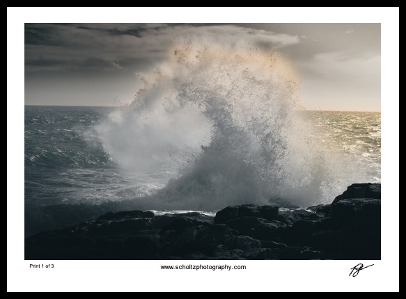 schaap island wave framed
